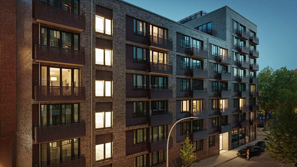 Microliving Objekt, Hamburg, Außenansicht
