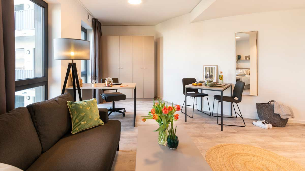 Microliving Objekt, Düsseldorf, Innenansicht